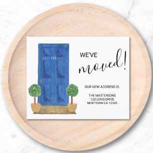 Budget We hebben Blue Door Announcement Kaart verp