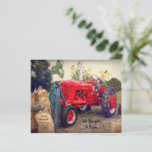 Budget We hebben Boerderij Tractor Red Rustic Land (Staand voorkant)