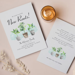 Budget We hebben Boho Chic Planten Moving Announce