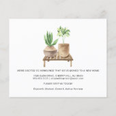 Budget We hebben Boho Planten Moving Announcement  (Achterkant)