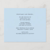 Budget We hebben de kustpalmboomfotokaart verplaat (Achterkant)