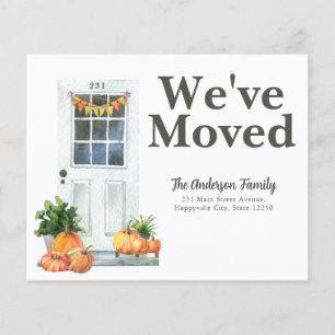 Budget We hebben White door Pumpkin Herfst Moving