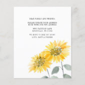 Budget We hebben Zonnebloem Bewegende Aankondiging (Achterkant)