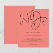 Budget we maken gebruik van koraal Roos bruiloft (Voorkant / Achterkant)