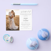 Budget We Tied the Knot 2 Huwelijksreceptie Flyer (Enkel)