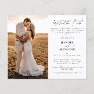 Budget We Tied the Knot 2 Huwelijksreceptie Flyer