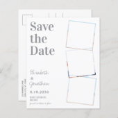 Budget Weddenfoto Collage bespaart de datum (Voorkant / Achterkant)