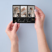 Budget Weddenfoto Collage Hartelijk dank kaarten (Hand)