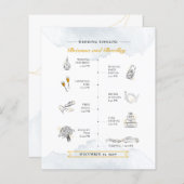 Budget Weddenrenroute WelkomstWaterverf (Voorkant / Achterkant)