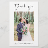 Budget Weddenschap Bedankt Foto minimalistisch (Voorkant)