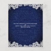 Budget Weddenschap Denim Lace String Lights (Achterkant)