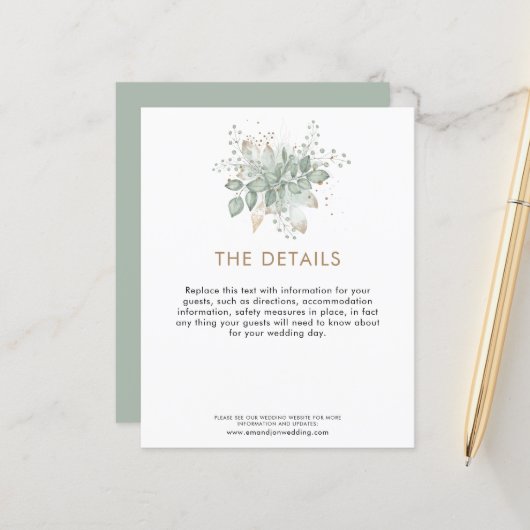 Budget Weddenschap Details Foliage Enclosure (Voorkant / Achterkant in situ)