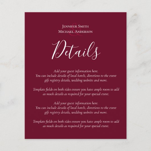 Budget Weddenschap Details Hotels Enclosure Sjablo (Voorkant)