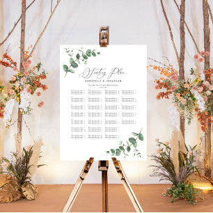 Budget Weddenschap Eucalyptus botanische zitplaats Poster