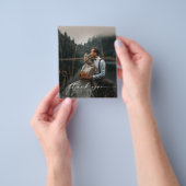 Budget Weddenschap Foto Dank u Briefkaart Flyer (Hand)