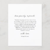 Budget Weddenschap Foto Dank u Briefkaart Flyer (Achterkant)