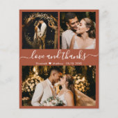 Budget Weddenschap Foto Terracotta Hartelijk dank (Voorkant)