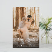 Budget Weddenschap Foto Typografie Hartelijk dank (Staand voorkant)