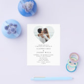 Budget Weddenschap Foto Uitnodigingsbrochure Flyer (Enkel)