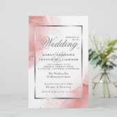 Budget Weddenschap Koraal Roos Silver Abstract (Staand voorkant)