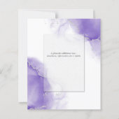 Budget Weddenschap Rainbow Violet Silver Abstract (Achterkant)