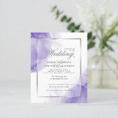 Budget Weddenschap Rainbow Violet Silver Abstract (Staand voorkant)