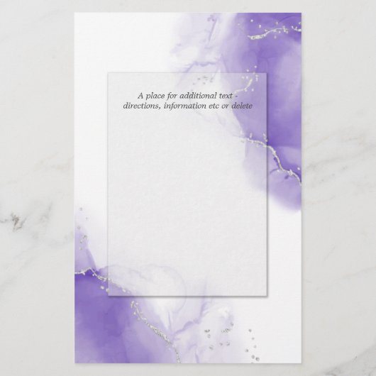 Budget Weddenschap Rainbow Violet Silver Abstract (Achterkant)