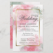 Budget Weddenschap Roos Roze Sage Abstract (Voorkant / Achterkant)