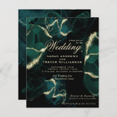 Budget Weddenschap Stunning Emerald Alcohol Ink (Voorkant / Achterkant)