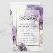 Budget Weddenschap Wild Wisteria Abstracte Fluid I (Voorkant / Achterkant)