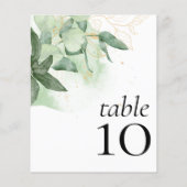 BUDGET weddenschappen Reception Greenery Table Num (Achterkant)