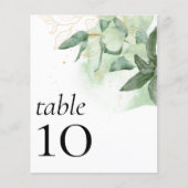 BUDGET weddenschappen Reception Greenery Table Num (Voorkant)