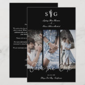 Budget Wedding 3 Foto's Collage Verloving sessie (Voorkant / Achterkant)