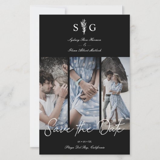 Budget Wedding 3 Foto's Collage Verloving sessie (Voorkant)