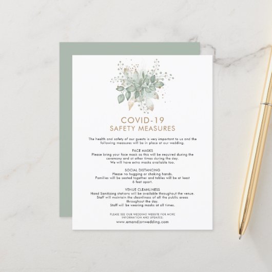 Budget Wedding Covid 19 Safety Foliage Enclosure (Voorkant / Achterkant in situ)