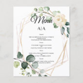 Budget/Wedding/Flat Menu. (Voorkant)