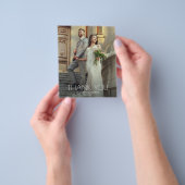 Budget Wedding Foto Hartelijk dank Flyer (Hand)