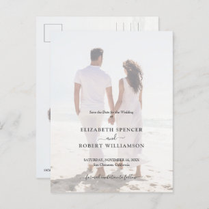 Budget Wedding Foto Save the Date Briefkaart