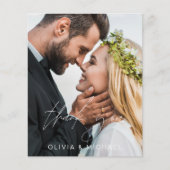 Budget Wedding Handwrite Bedankt 2 Fotofly's vlieg Flyer (Voorkant)