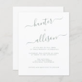 Budget Wedding Invitation Flyer (Voorkant / Achterkant)