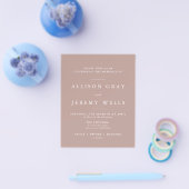Budget Wedding Invitation Flyer (Enkel)