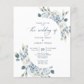 Budget Wedding Invitation Flyer (Voorkant)