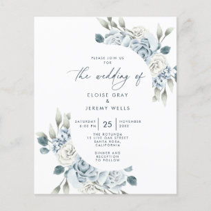 Budget Wedding Invitation Flyer