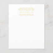 Budget Wedding Invitation Flyer (Achterkant)