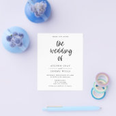 Budget Wedding Invitation Flyer (Enkel)