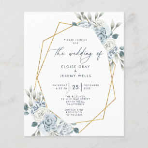Budget Wedding Invitation Flyer