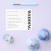 Budget Wedding Invitation Flyer (Enkel)