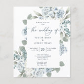 Budget Wedding Invitation Flyer (Voorkant)