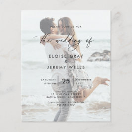Budget Wedding Invitation Flyer