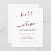 Budget Wedding Invitation Flyer (Voorkant / Achterkant)